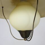 Opal glas pendant Bent Karlby for Lyfa 1950s Denmark