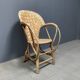 Fauteuil en bois tressé art populaire