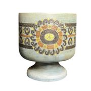 Vallauris, vase cache pot faïence polychrome Jean Lespinasse vers 1960