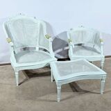 Broken Beech Duchess with Rechampi, Louis XVI style – 2nd part of the 19th century