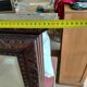 Large bevelled mirror with a carved wooden frame