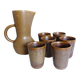 Pichet & tasses Grès vintage