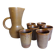 Pichet & tasses Grès vintage