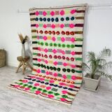 Handmade wool Berber rug 267 x 146 CM