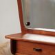 Miroir mural scandinave en teck avec tiroirs – design danois mid-century