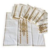 Serviettes de table vintage en coton