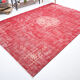 7x10 pale red large turkish rug, 203x310cm