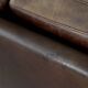 Mid-Century Danish Modern 2-Seater Brown Leather Sofa 3330 by  Arne Vodder