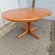 Vintage Round Extendable Dining Table - Wood - Extendable Table - Dining Table