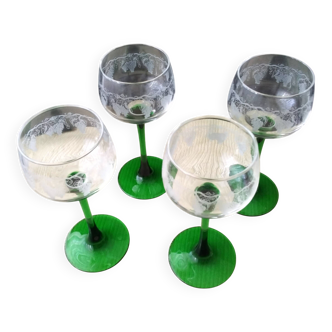 4 Verres à vin blanc d'Alsace Luminarc