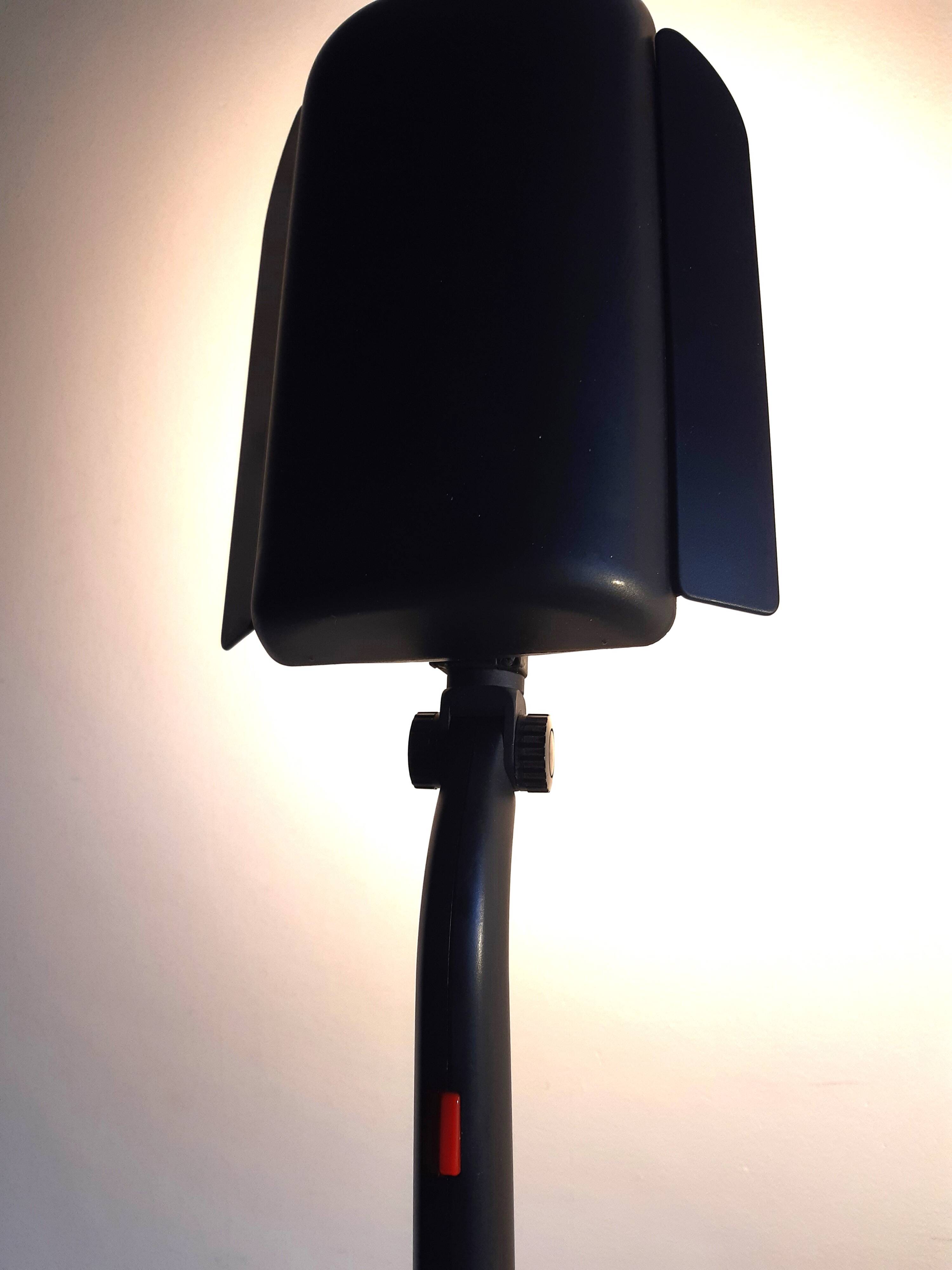 Vintage industrial black LIVAL desk lamp
