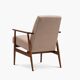 Fox armchair with footrest