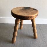 Tabouret tripode bois