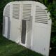 Curved shutters oak and fir H156xL245
