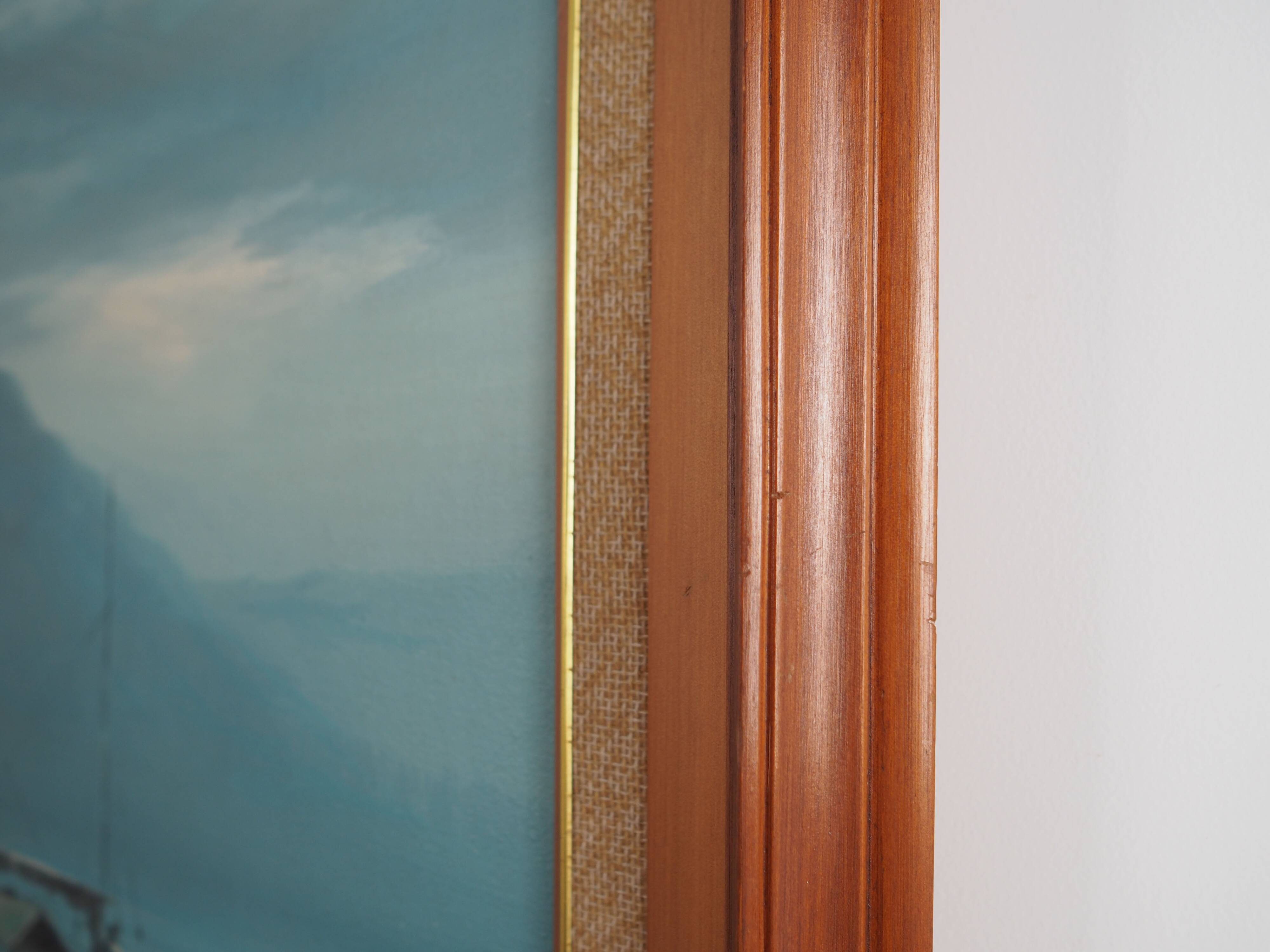 Painting „The Night Fishing”, Scandinavian design, 1970s