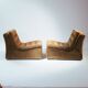 Pair of Modular Armchairs in Brown Corduroy by DUX, Sweden, 1970s