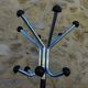 Standing coat rack in metal chrome 1950
