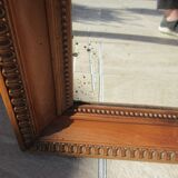 Walnut bevelled mirror 1900