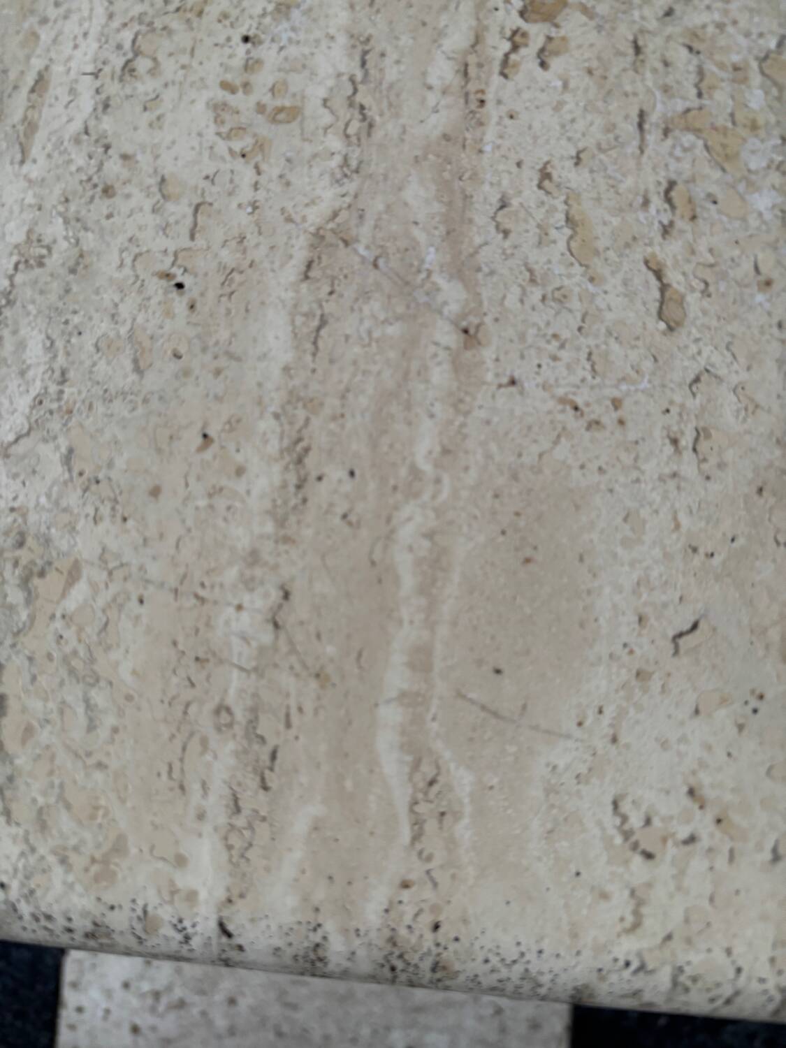 Vintage travertine coffee table