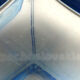 Set of 5 sapphire blue Bohemian crystal toilet bottles.