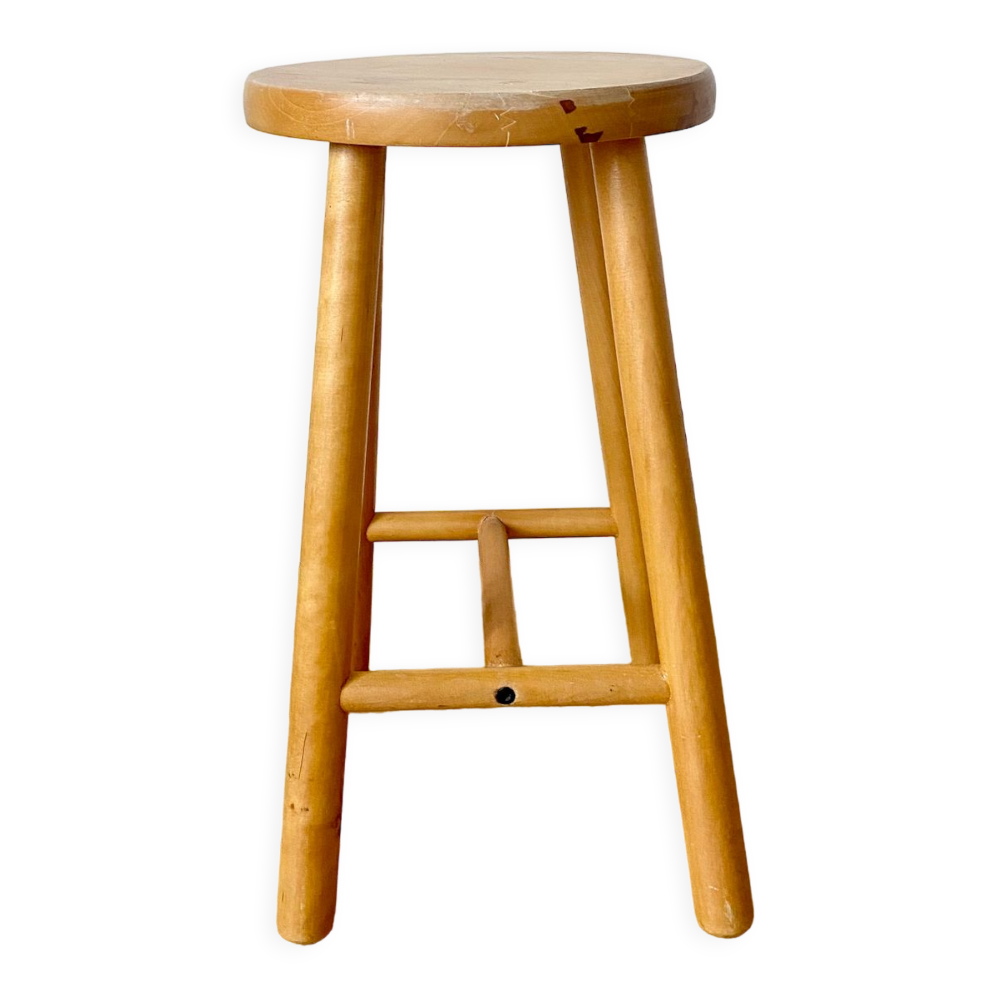 Vintage pine stool