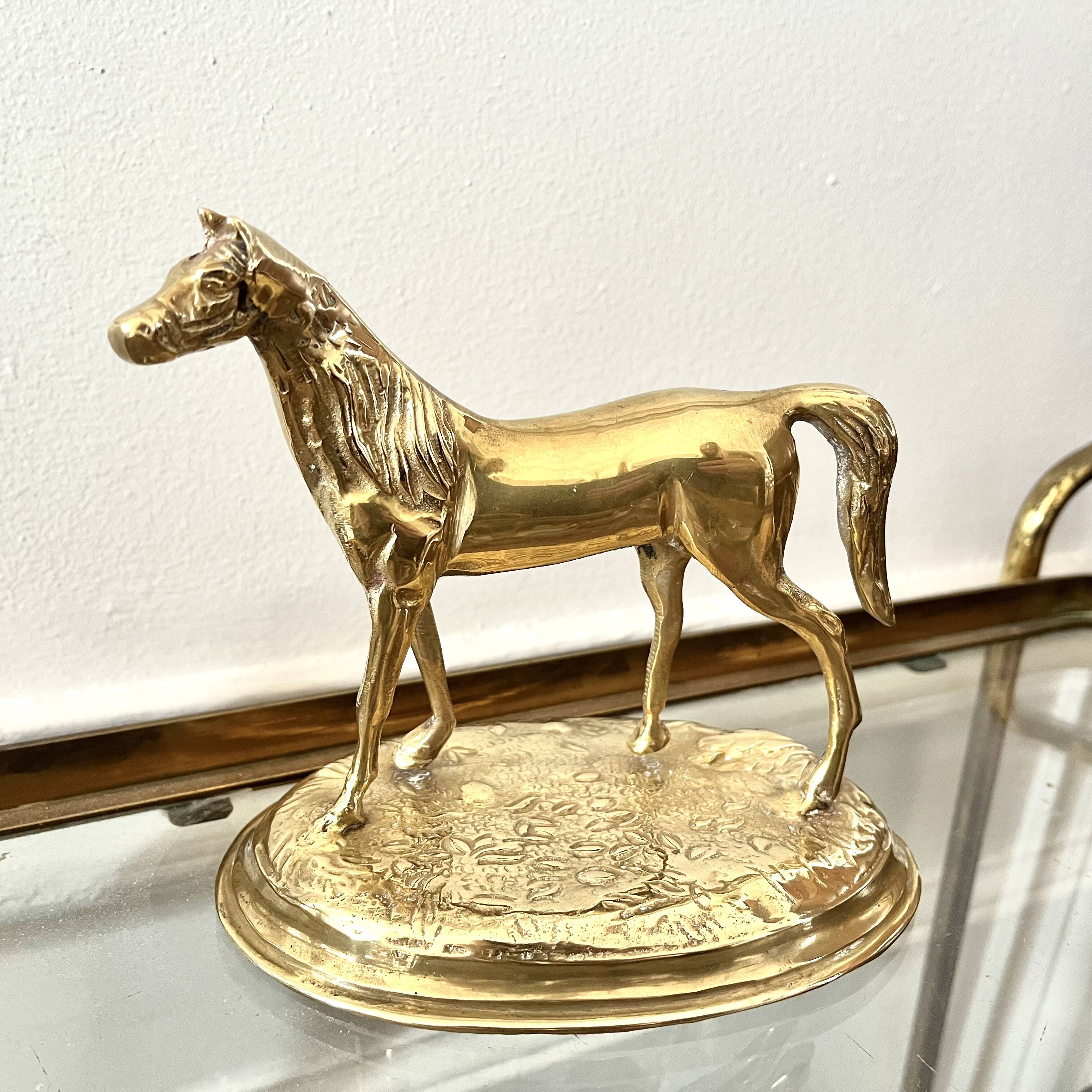 Brass horse