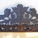 Miroir sculpté fronton lions