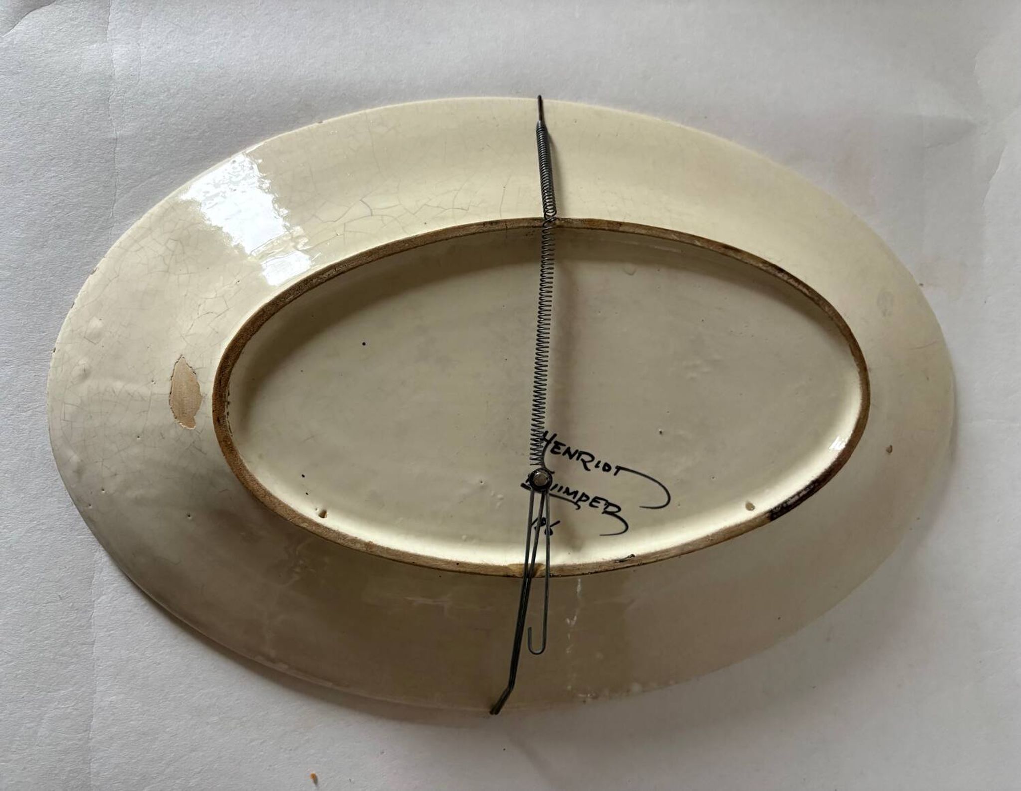 Plat ancien Quimper Henriot