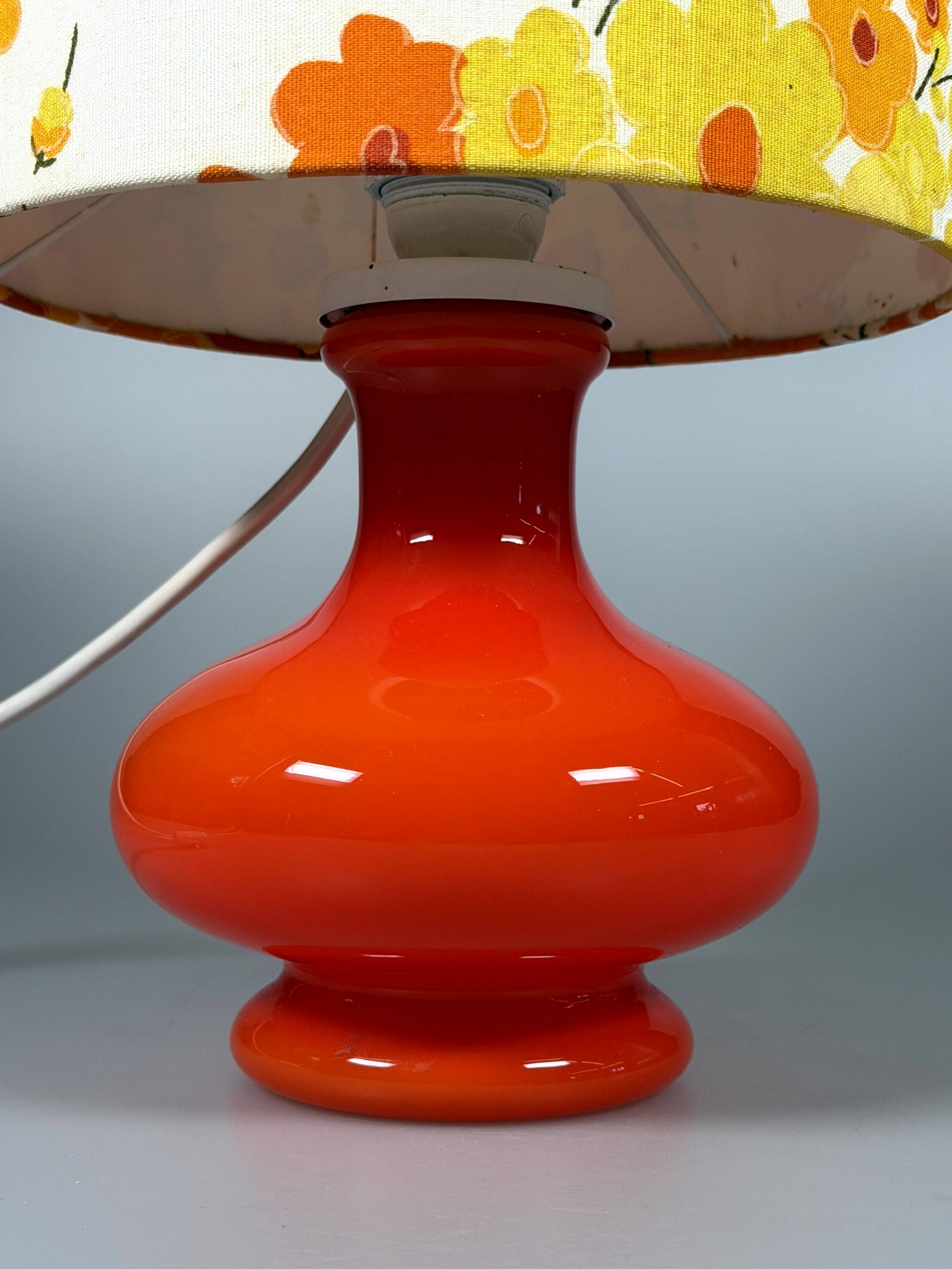 60s 70s Table Lamp Table Lamp Glass Mid Century Space Age Design