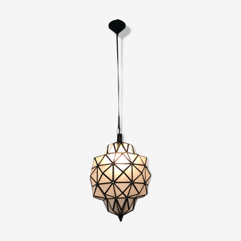 Brass and copper suspension lamp