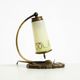 Beautiful, rare brass table lamp with glass shade | 1940s