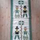 Small wool rug with Danish folk motif from the 70s.