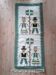 Small wool rug with Danish folk motif from the 70s.