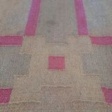 Burlap rug, 390x334 cm