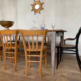 Farm table 19th oak and fir