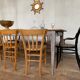 Farm table 19th oak and fir