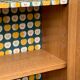 Vintage bookcase feet aileron 1950