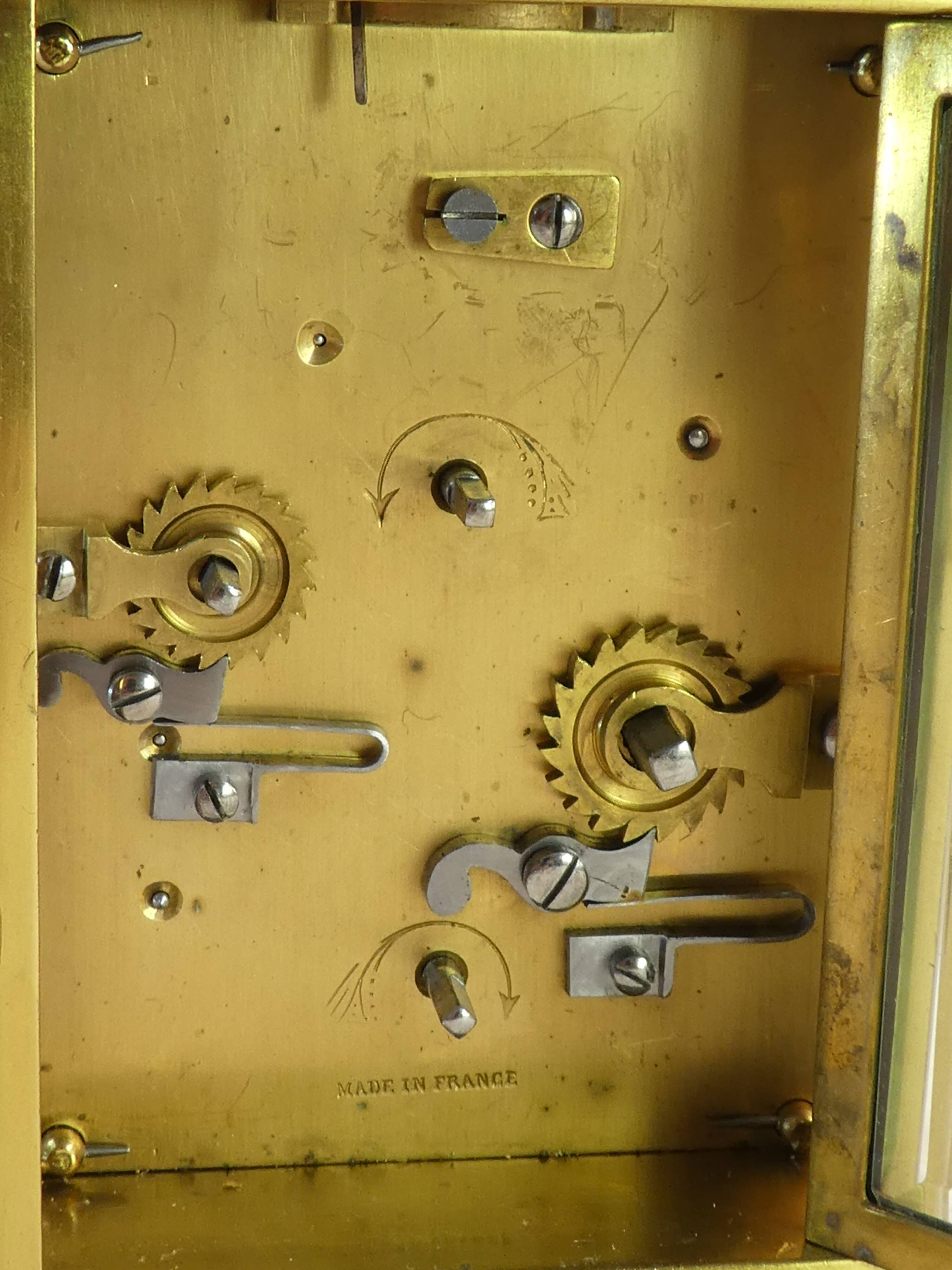 Officer's clock with functioning bell