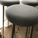 Lot de 4 tabourets de bar Vintage italien année 50-60 style mid-century