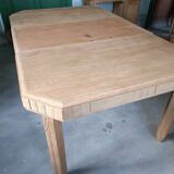 Renovated Art Deco dining table with extension.
