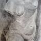 Drawing charcoal study nude femini statue 64x48cm