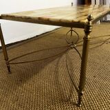 Coffee table in stone marquetry