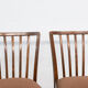 Série de 4 chaises scandinaves vintage