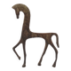 Etruscan Greek horse paperweight in bronze, 1950s