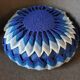 Round cushion in Vintage wool