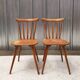 Pair of bistro chairs with bars