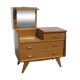 Vintage chest of drawers, oak dressing table, from the 50s-60s