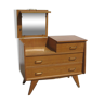 Vintage chest of drawers, oak dressing table, from the 50s-60s