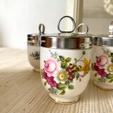 English porcelain pots cooked-egg