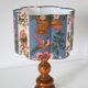 Handcrafted table lamp "Garden of Yesteryear" – Vintage turned wood from the 1970s